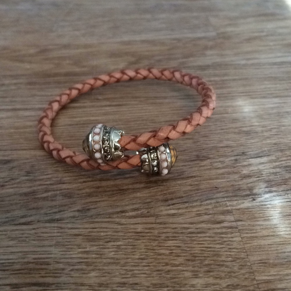 Leather braded bracelet
